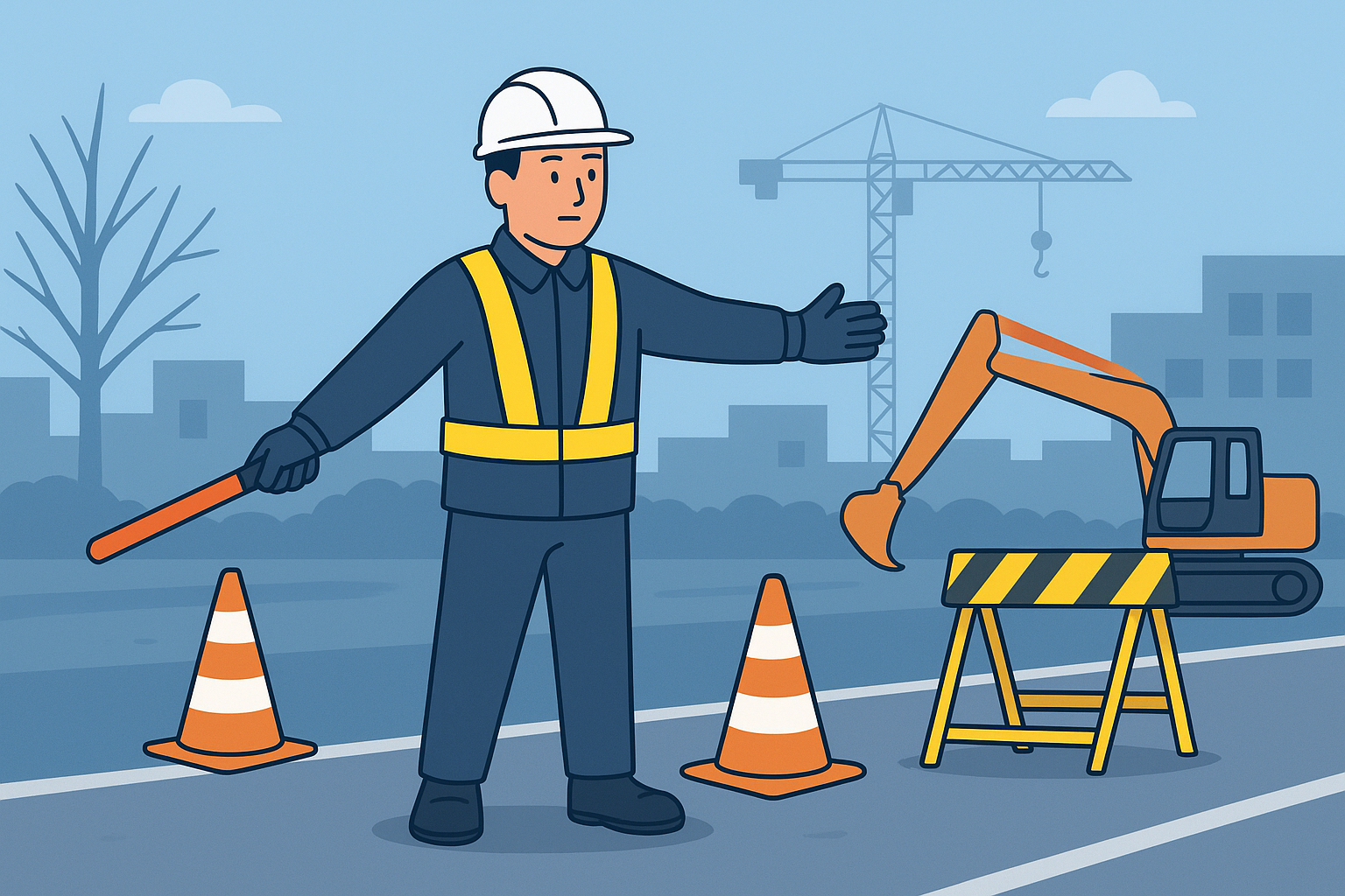 初冬に増える工事現場の警備ニーズ｜年度末前の繁忙期に備える