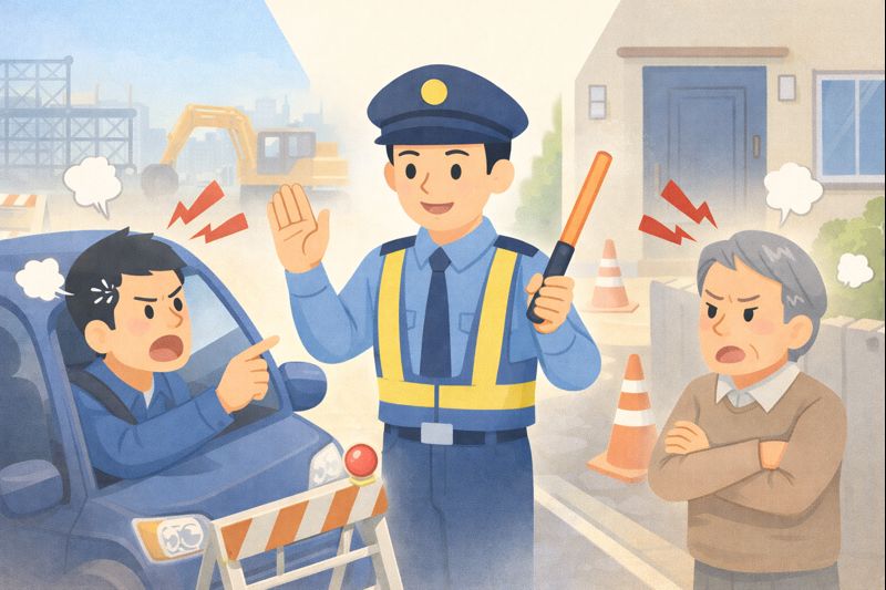 交通誘導の“クレーム対応”の正解｜工事住民・ドライバーと円滑に話すコツ