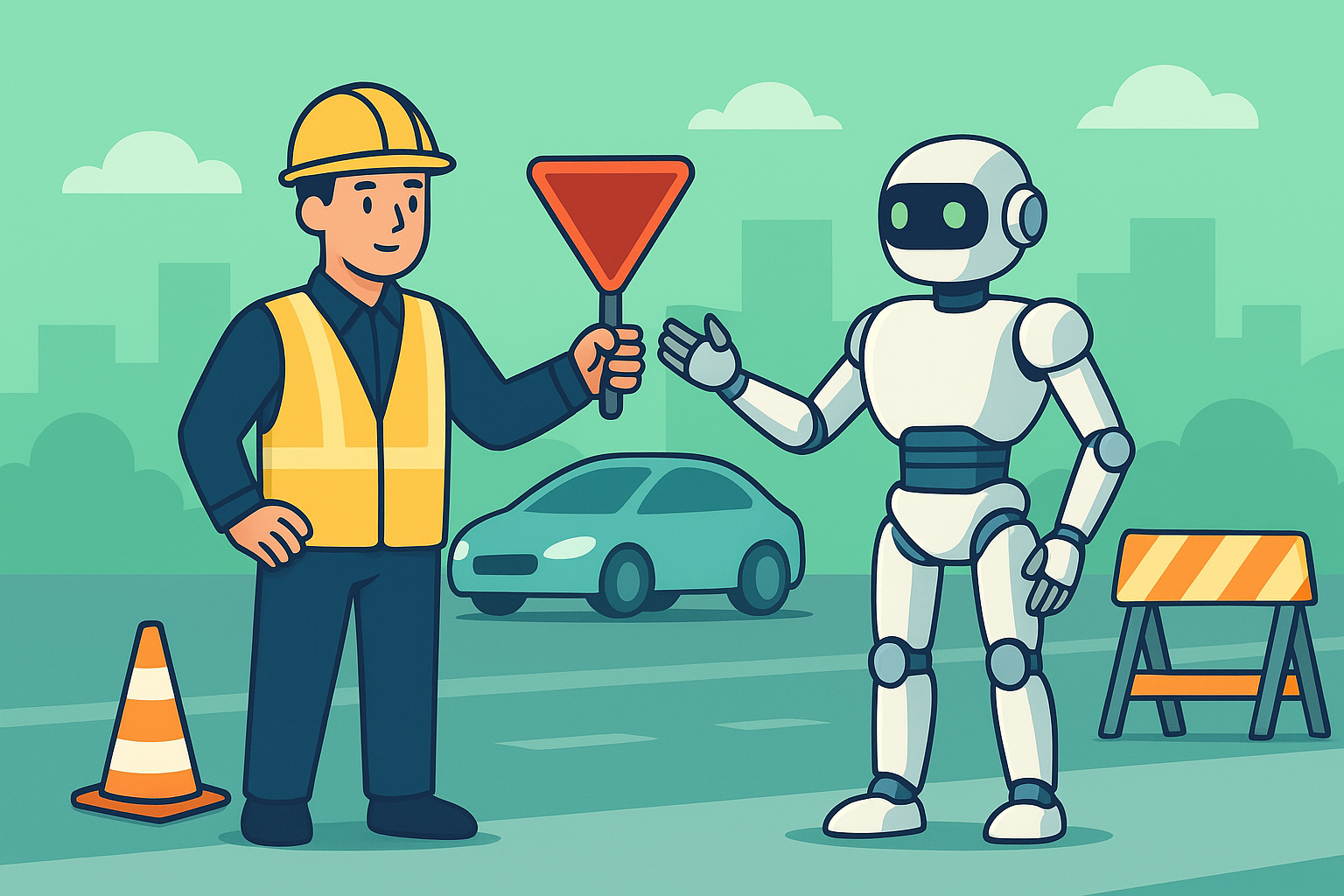 交通誘導警備は将来なくなる？AI・自動運転・DXとの関係