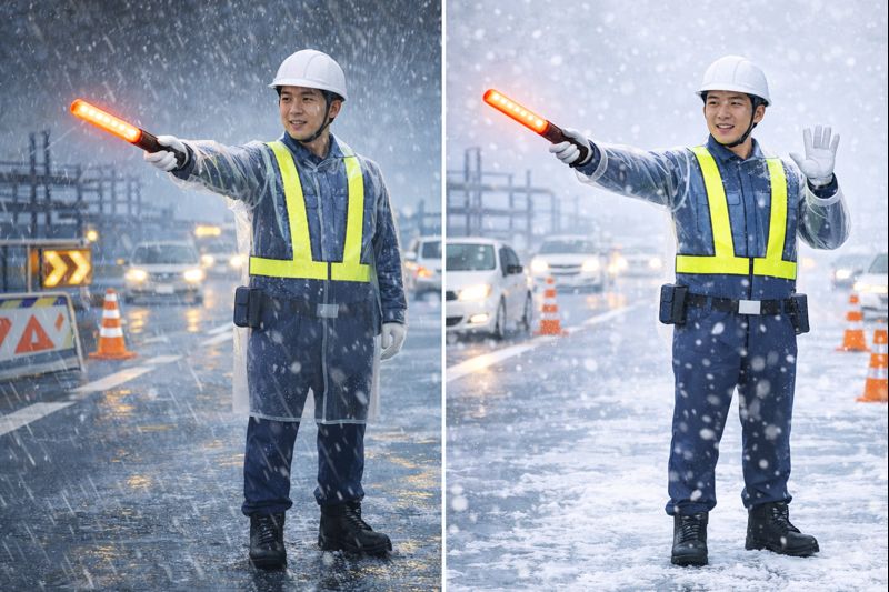 雨・雪・強風時の交通誘導で事故を防ぐポイント