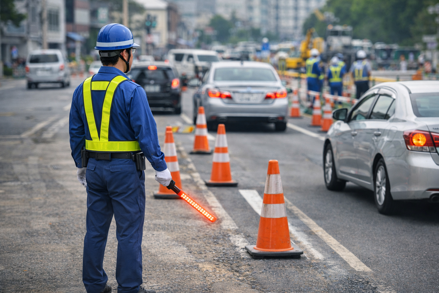 工事現場の警備員は警察と何が違うのか